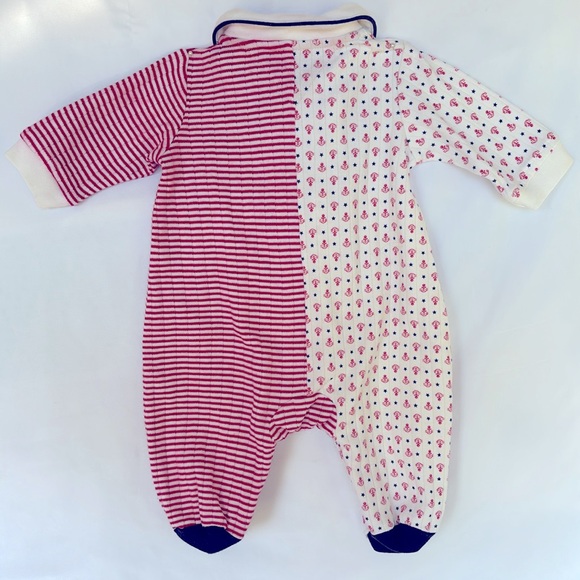 VINTAGE!! 2002 TOMMY  HILFIGER Gently Worn Adorable Baby Footie 0-3 Months - Picture 3 of 8